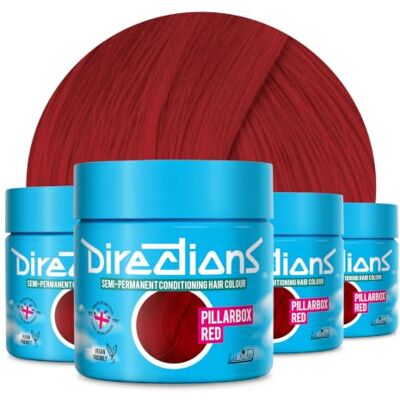La Riche Directions Lot de 4 colorations semi-permanentes Rouge 88 ml La Riche Directions Lot de 4 colorations semi-permanentes Rouge 88 ml