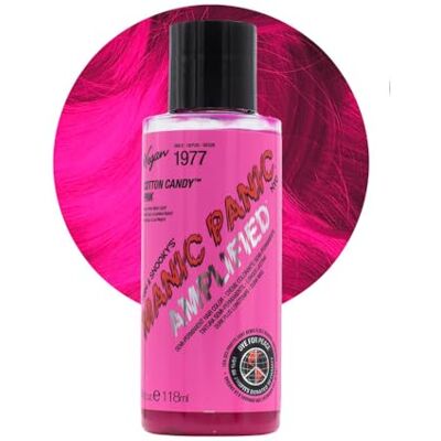 Manic Panic Amplified Cream Formula Cotton Candy Pink 118 ml – Coloration semi-permanente longue durée, rose fluo, végétalien, sans paraben ni ammoniaque Manic Panic Amplified Cream Formula Cotton Candy Pink 118 ml – Coloration semi-permanente longue durée, rose fluo, végétalien, sans paraben ni ammoniaque