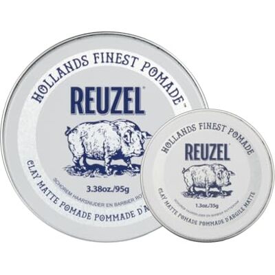 REUZEL Matte Clay Pomade 2026 Road Trip Set 95g + 35g Medium Hold Matte Hair Clay. Flexible and Texturizing for Volume and Definition. With Aloe Vera and Vitamin E. REUZEL Matte Clay Pomade 2026 Road Trip Set 95g + 35g Medium Hold Matte Hair Clay. Flexible and Texturizing for Volume and Definition. With Aloe Vera and Vitamin E.