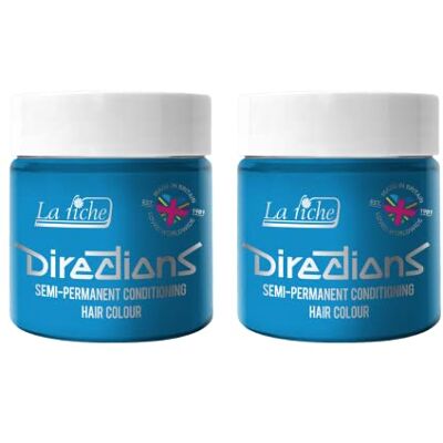 La Riche Directions Lot de 2 colorations semi-permanentes pour cheveux Bleu pastel 100 ml La Riche Directions Lot de 2 colorations semi-permanentes pour cheveux Bleu pastel 100 ml