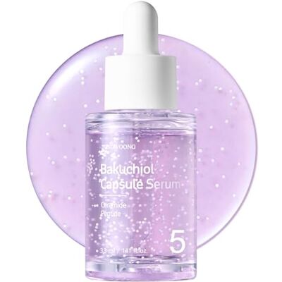 TOSOWOONG Bakuchiol Capsule Serum, 5 000ppm Bakuchiol Retinol Alternative, Repulpant, Raffinant les pores, Rides, 8 Acides Hyaluroniques, 5 Céramides, Hydratation, K-Beauty, 33ml/1.11 fl.oz. TOSOWOONG Bakuchiol Capsule Serum, 5 000ppm Bakuchiol Retinol Alternative, Repulpant, Raffinant les pores, Rides, 8 Acides Hyaluroniques, 5 Céramides, Hydratation, K-Beauty, 33ml/1.11 fl.oz.