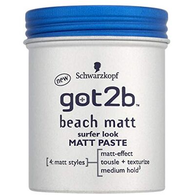 Got2B Schwarzkopf Surfer Look Pâte Mat 100 ml Lot de 2 Got2B Schwarzkopf Surfer Look Pâte Mat 100 ml Lot de 2