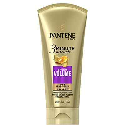 Pantene Sheer Volume 3 minutes Miracle Deep Conditioner, 6 Fluid Ounce by Pantene Sheer Volume 3 minutes Miracle Deep Conditioner, 6 Fluid Ounce by