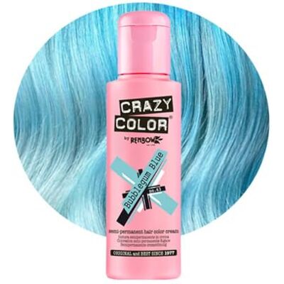 Crazy Color Renbow Coloration Semi-permenant bubblegum blue 100 ml Crazy Color Renbow Coloration Semi-permenant bubblegum blue 100 ml
