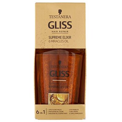 Schwarzkopf Gliss Supreme Elixir 6 Miracles Oil huile 75 ml Schwarzkopf Gliss Supreme Elixir 6 Miracles Oil huile 75 ml