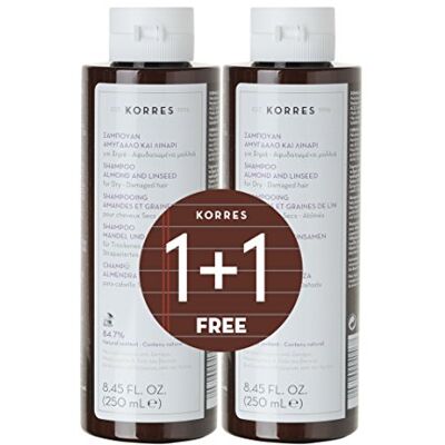 KORRES 1+1 Almond & Linseed Shampooing 500 ml KORRES 1+1 Almond & Linseed Shampooing 500 ml
