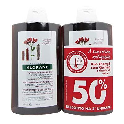 Klorane Duo Champo Quinina 2 x 400 ml Klorane Duo Champo Quinina 2 x 400 ml