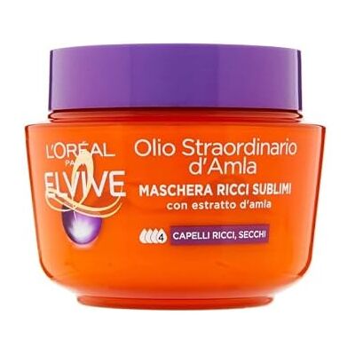 L'Oreal Paris Elvive L'Oréal Paris Elvive Huile Masque pour Cheveux Bouclés 300 ml L'Oreal Paris Elvive L'Oréal Paris Elvive Huile Masque pour Cheveux Bouclés 300 ml