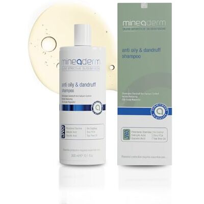 Mineaderm Shampooing anti-pelliculaire pour cuir chevelu gras et démangeaisons Avec piroctone olamine, acide salicylique et huile d'arbre à thé Sans silicone Pour homme et femme 300 ml Mineaderm Shampooing anti-pelliculaire pour cuir chevelu gras et démangeaisons Avec piroctone olamine, acide salicylique et huile d'arbre à thé Sans silicone Pour homme et femme 300 ml