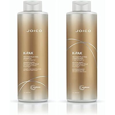 Joico K-Pak Reconstruct Lot de 2 shampoings et après-shampoing 958 g Joico K-Pak Reconstruct Lot de 2 shampoings et après-shampoing 958 g
