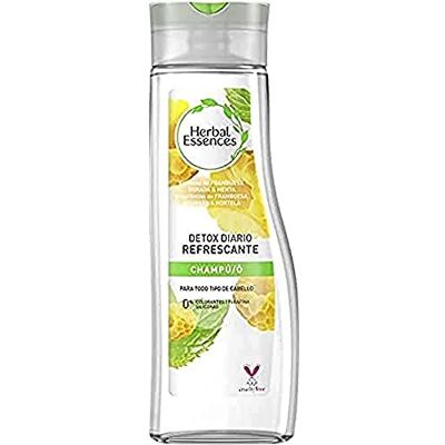Herbal Essences Detox Shampooing rafraîchissant pour tous les types de cheveux avec framboise doré et menthe inspiré de la nature, 400 ml Herbal Essences Detox Shampooing rafraîchissant pour tous les types de cheveux avec framboise doré et menthe inspiré de la nature, 400 ml