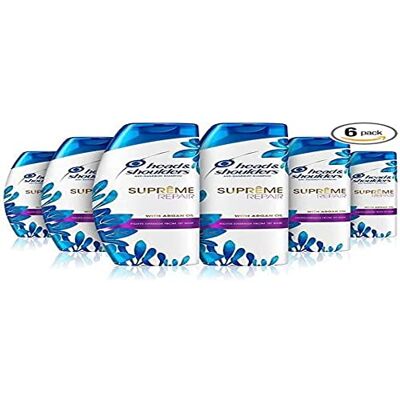 Head & Shoulders Lot de 6 shampoings réparateurs à l'huile d'argan 6 x 400 ml Head & Shoulders Lot de 6 shampoings réparateurs à l'huile d'argan 6 x 400 ml