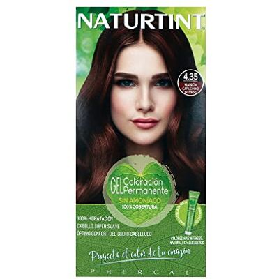 Coloration Naturetint 4.35 Marron Capuccino Intense Sans Ammoniaque - Cheveux Coloration Naturetint 4.35 Marron Capuccino Intense Sans Ammoniaque - Cheveux
