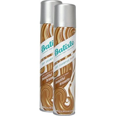 Batiste Lot de 2 shampoings sec Beautiful Brunette avec une touche de couleur pour cheveux bruns, cheveux frais pour tous types de cheveux, 2 x 200 ml Batiste Lot de 2 shampoings sec Beautiful Brunette avec une touche de couleur pour cheveux bruns, cheveux frais pour tous types de cheveux, 2 x 200 ml