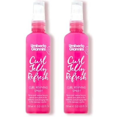 Umberto Giannini Curl Jelly Refresh – Lot de 2 vaporisateurs coiffants rafraîchissants pour zéro frisottis, boucles définies – Spray hydratant et froissé pour cheveux ondulés Umberto Giannini Curl Jelly Refresh – Lot de 2 vaporisateurs coiffants rafraîchissants pour zéro frisottis, boucles définies – Spray hydratant et froissé pour cheveux ondulés