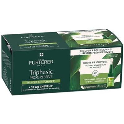 Rene Furterer Triphasic Progressive Traitement anti-chute 16 x 5,5 ml Rene Furterer Triphasic Progressive Traitement anti-chute 16 x 5,5 ml