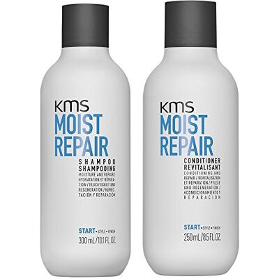 KMS California Moist Repair Shampooing 300 ml et après-shampoing 250 ml pour cheveux secs KMS California Moist Repair Shampooing 300 ml et après-shampoing 250 ml pour cheveux secs