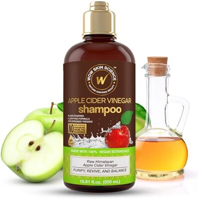 WOW Life Science WOW Skin Science Shampooing au vinaigre de cidre de pomme – Shampooing pour la croissance des cheveux clairsemés et pellicules – Sans parabènes et sulfate (marron, 50 ml) WOW Life Science WOW Skin Science Shampooing au vinaigre de cidre de pomme – Shampooing pour la croissance des cheveux clairsemés et pellicules – Sans parabènes et sulfate (marron, 50 ml)