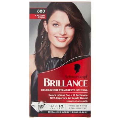Schwarzkopf , Brillance Coloration Permanente Teinture Cheveux Crème Colorante Intensive avec Baume Nourrissant Diamond Shine, Couverture des Cheveux Blancs, Nuances 88 Brun Foncé Schwarzkopf , Brillance Coloration Permanente Teinture Cheveux Crème Colorante Intensive avec Baume Nourrissant Diamond Shine, Couverture des Cheveux Blancs, Nuances 88 Brun Foncé