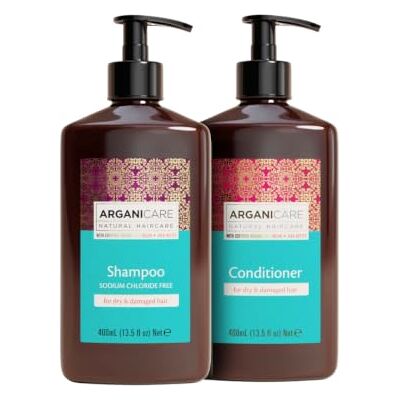 Arganicare Shampooing Nourrissant & Hydratant à l’Huile d’Argan Bio – Fortifie les cheveux secs et abîmés – Soin capillaire gamme Argan – Lot 2 x 400 ml Arganicare Shampooing Nourrissant & Hydratant à l’Huile d’Argan Bio – Fortifie les cheveux secs et abîmés – Soin capillaire gamme Argan – Lot 2 x 400 ml