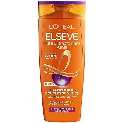 L'Oreal Paris L’Oréal Paris Shampooing Amla pour Cheveux Bouclés et Très Secs Boucles Nourries Huile d'Amla Elseve Huile Extraordinaire 300 ml L'Oreal Paris L’Oréal Paris Shampooing Amla pour Cheveux Bouclés et Très Secs Boucles Nourries Huile d'Amla Elseve Huile Extraordinaire 300 ml