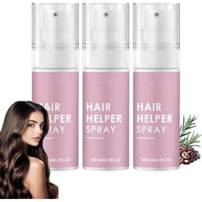 JIAOY Hair Helper Spray Sérum de croissance des cheveux, réparation naturelle des cheveux clairsemés, traitement capillaire pour cheveux plus épais, huile pour cheveux secs, abîmés, spray de croissance JIAOY Hair Helper Spray Sérum de croissance des cheveux, réparation naturelle des cheveux clairsemés, traitement capillaire pour cheveux plus épais, huile pour cheveux secs, abîmés, spray de croissance
