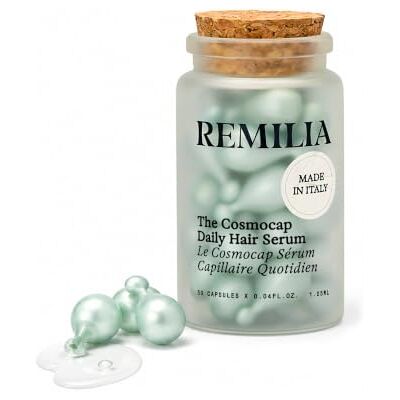 Remilia Hair Remilia Sérum capillaire en capsules Huile capillaire Cosmocap pour cheveux secs et abîmés Traitement quotidien à la kératine avec acides aminés, protéines de soie et vitamine B5 Sans danger pour la couleur et la chaleur 30 jours d'approvisio Remilia Hair Remilia Sérum capillaire en capsules Huile capillaire Cosmocap pour cheveux secs et abîmés Traitement quotidien à la kératine avec acides aminés, protéines de soie et vitamine B5 Sans danger pour la couleur et la chaleur 30 jours d'approvisio