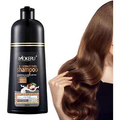 Zankie MOKERU Shampooing Colorant Professionnel à l'huile d'argan et de noix de coco 500 ml : Shampooing de coloration des cheveux à action immédiate et longue durée Shampooing magique Colorant les cheveux en quelques minutes Longue durée Zankie MOKERU Shampooing Colorant Professionnel à l'huile d'argan et de noix de coco 500 ml : Shampooing de coloration des cheveux à action immédiate et longue durée Shampooing magique Colorant les cheveux en quelques minutes Longue durée
