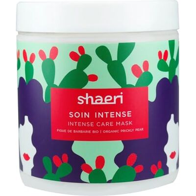 Shaeri Soin Masque Intense – Réparation & Nutrition – Cheveux Secs, Bouclés, Abîmés ou Colorés – Figue de Barbarie – 98% Naturel Sans Silicone, Vegan et Made in France – 250 ml Shaeri Soin Masque Intense – Réparation & Nutrition – Cheveux Secs, Bouclés, Abîmés ou Colorés – Figue de Barbarie – 98% Naturel Sans Silicone, Vegan et Made in France – 250 ml