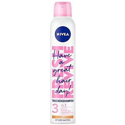 NIVEA 3 En 1 sec-shampoing pour Brunette et médium crayon, frais relancer, de 2 paquet (2 x 200 ml) NIVEA 3 En 1 sec-shampoing pour Brunette et médium crayon, frais relancer, de 2 paquet (2 x 200 ml)