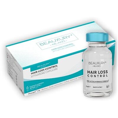 Beauxury Milano Traitement anti-chute des cheveux Loss Control ampoules anti-chute Renforce et nourrit l'ampoule hydratante et lente peau avec biotine acide oléanolien Apigénine acide hyaluronique Cellules souches Beauxury Milano Traitement anti-chute des cheveux Loss Control ampoules anti-chute Renforce et nourrit l'ampoule hydratante et lente peau avec biotine acide oléanolien Apigénine acide hyaluronique Cellules souches