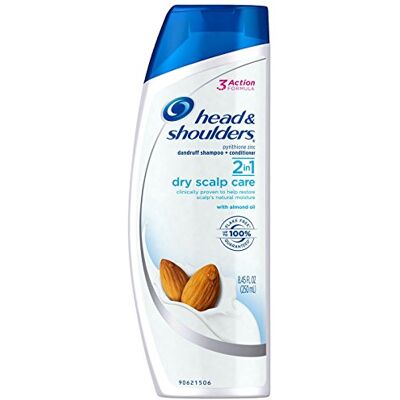 Head & Shoulders Dry Scalp Care 2 en 1 Dandruff Shampooing + Après-shampoing – Huile Almond – 8,45 oz par Head & Shoulders Dry Scalp Care 2 en 1 Dandruff Shampooing + Après-shampoing – Huile Almond – 8,45 oz par