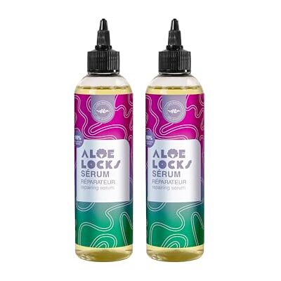Shandrani Aloe Locks Aloé Locks Sérum Réparateur & Activateur de pousse Lutte contre la chute & la casse des cheveux Répare & Fortifie la fibre 99% d'ingrédients naturels Fabriqué en France Lot de 2x250ml Shandrani Aloe Locks Aloé Locks Sérum Réparateur & Activateur de pousse Lutte contre la chute & la casse des cheveux Répare & Fortifie la fibre 99% d'ingrédients naturels Fabriqué en France Lot de 2x250ml