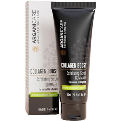 Arganicare Gommage Visage Exfoliant au Collagène Soin Nettoyant Visage Tube 80 ml Arganicare Gommage Visage Exfoliant au Collagène Soin Nettoyant Visage Tube 80 ml