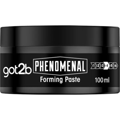 Got2B Phenomenal Forming Paste Halt 3 (100 ml) Pâte coiffante pour un style phénoménal, naturel et un parfum puissant Got2B Phenomenal Forming Paste Halt 3 (100 ml) Pâte coiffante pour un style phénoménal, naturel et un parfum puissant