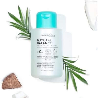 somnis&hair Sérum Capillaire Natural Balance 98% Naturel Hydratation et Nutrition avec Protection Thermique Brillance et Douceur Sans Sulfates ni Parabènes ni Silicones Végan 100 ml somnis&hair Sérum Capillaire Natural Balance 98% Naturel Hydratation et Nutrition avec Protection Thermique Brillance et Douceur Sans Sulfates ni Parabènes ni Silicones Végan 100 ml