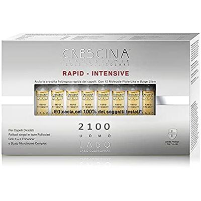 CRESCINA LABO Crescine Transdermic RAPID-INTENSIVE Îles Folliculaires 2100 Homme 40 Ampoules Traitement nti Automne cheveux CRESCINA LABO Crescine Transdermic RAPID-INTENSIVE Îles Folliculaires 2100 Homme 40 Ampoules Traitement nti Automne cheveux