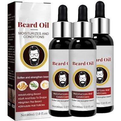 GYORI 3 Pcs Beard Growth Organic Care Oil, Natural Beard Growth Serum, Promotes Facial Hair Growth, Beard Growth Oil for Men Patchy Beard Growth, Moisturizes and Conditions Beard GYORI 3 Pcs Beard Growth Organic Care Oil, Natural Beard Growth Serum, Promotes Facial Hair Growth, Beard Growth Oil for Men Patchy Beard Growth, Moisturizes and Conditions Beard