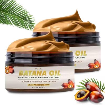 XWUX 2 x 110 ml huile de Batana pure, masque capillaire Batana du Honduras, utilisé pour la croissance des cheveux, anti-chute des cheveux, volume des cheveux, soins quotidiens pour tous les types de XWUX 2 x 110 ml huile de Batana pure, masque capillaire Batana du Honduras, utilisé pour la croissance des cheveux, anti-chute des cheveux, volume des cheveux, soins quotidiens pour tous les types de