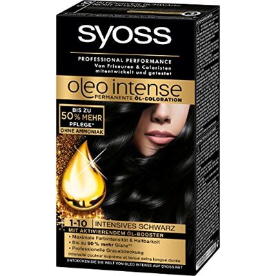 Syoss Oleo Intense Coloration 1-10 Noir Lot de 3 (3 x 115 ml) Syoss Oleo Intense Coloration 1-10 Noir Lot de 3 (3 x 115 ml)