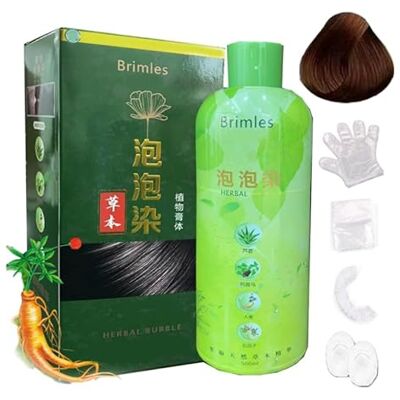 Ocilenya Shampooing sans aile, shampooing pour teinture de cheveux avec des bulles d'herbes, extrait d'herbes naturelles pour colorant de bulles de couleur de cheveux, shampooing à l'extrait d'huile d'argan Ocilenya Shampooing sans aile, shampooing pour teinture de cheveux avec des bulles d'herbes, extrait d'herbes naturelles pour colorant de bulles de couleur de cheveux, shampooing à l'extrait d'huile d'argan