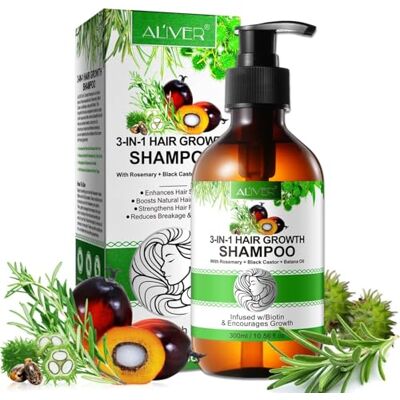 P-Beauty Cosmetic Accessories P-Beauty Shampooing de croissance des cheveux au romarin noir et au batana 300 ml – Renforce et nourrit en profondeur pour des cheveux sains et brillants – Prévient la casse et favorise le volume P-Beauty Cosmetic Accessories P-Beauty Shampooing de croissance des cheveux au romarin noir et au batana 300 ml – Renforce et nourrit en profondeur pour des cheveux sains et brillants – Prévient la casse et favorise le volume