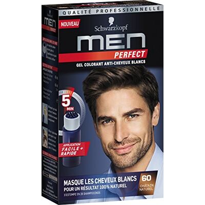 Schwarzkopf Gel moyen naturel pour homme Couleur douce Marron 60 Schwarzkopf Gel moyen naturel pour homme Couleur douce Marron 60