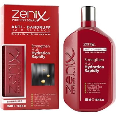 zenix Shampooing anti-pelliculaire 250 ml Pour le traitement du cuir chevelu en cas de psoriasis I Sans cortidon I Psoriasis Shampooing anti-pelliculaire zenix Shampooing anti-pelliculaire 250 ml Pour le traitement du cuir chevelu en cas de psoriasis I Sans cortidon I Psoriasis Shampooing anti-pelliculaire
