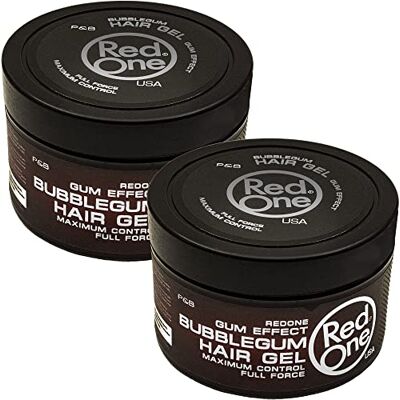 Redone Gel coiffant effet chewing-gum pour cheveux 450 ml Look lustré Ultra-tenue Gel pour les cheveux pour hommes et femmes Parfum Chewing-gum Contrôle Maximum Lot de 2 Redone Gel coiffant effet chewing-gum pour cheveux 450 ml Look lustré Ultra-tenue Gel pour les cheveux pour hommes et femmes Parfum Chewing-gum Contrôle Maximum Lot de 2