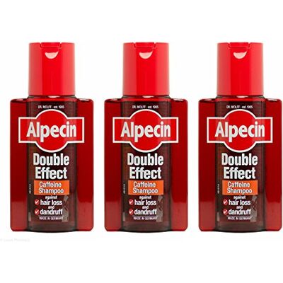 Alpecin Multibuy Lot de 3 shampoings Double Effet Caféine 200 ml Alpecin Multibuy Lot de 3 shampoings Double Effet Caféine 200 ml