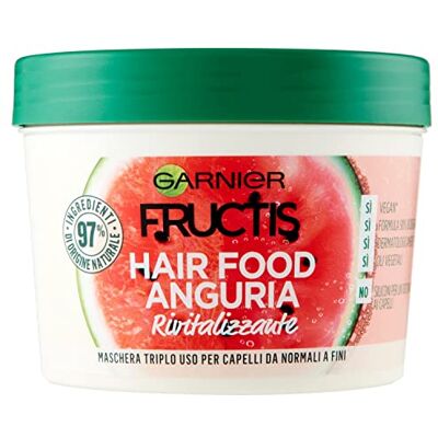 Garnier Fructis Hair Food Masque capillaire pastèque 390 ml Garnier Fructis Hair Food Masque capillaire pastèque 390 ml