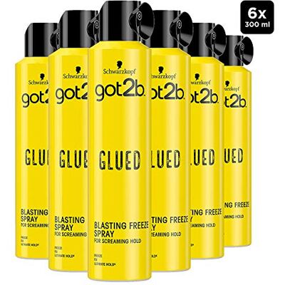 Got2B Schwarzkopf Lot de 6 sprays de congélation à tenue forte jusqu'à 72 heures Végétalien sans silicone 300 ml Got2B Schwarzkopf Lot de 6 sprays de congélation à tenue forte jusqu'à 72 heures Végétalien sans silicone 300 ml
