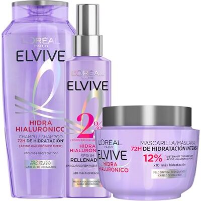 L'Oreal Paris l'orealpariselvive L'OREAL Elvive Hyaluron Mascarilla 300Ch250+Serum L'Oreal Paris l'orealpariselvive L'OREAL Elvive Hyaluron Mascarilla 300Ch250+Serum