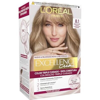 L'Oreal Paris Excellence Creme 8.1 Coloration Cheveux - Coloration cheveux L'Oreal Paris Excellence Creme 8.1 Coloration Cheveux - Coloration cheveux